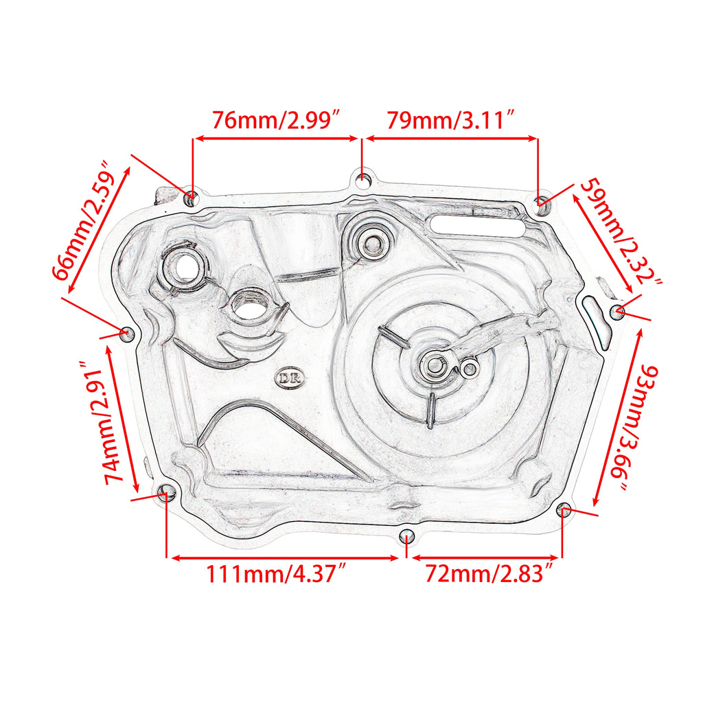Motorcycle Accessories Right Side Clutch Cover Crankcase Covers For 50cc 70cc 90cc 110cc 125cc ATV Go Kart Dirt Bike Assembly