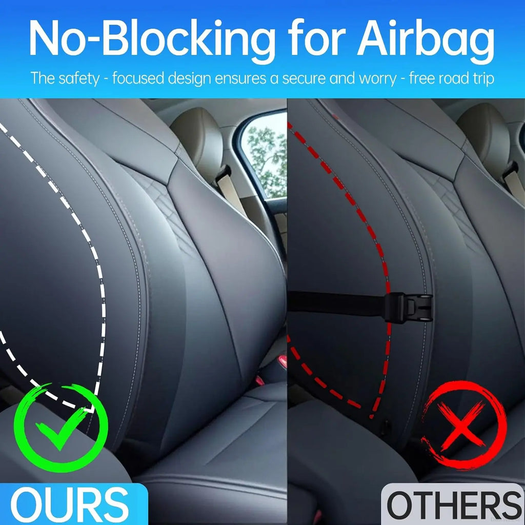 Backseat Car Organizer Leather Back of Seat Car Organizers for Drivers with Large Capacity 6 Storage Pockets Waterproof Kick Mat
