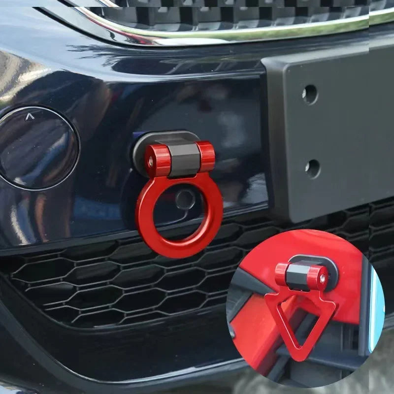 Car Simulation Tralier Tow Hook Kit ABS Bumper Car Sticker Adorn Universal Tow Hook Kit Auto Accessories Only for Decoration