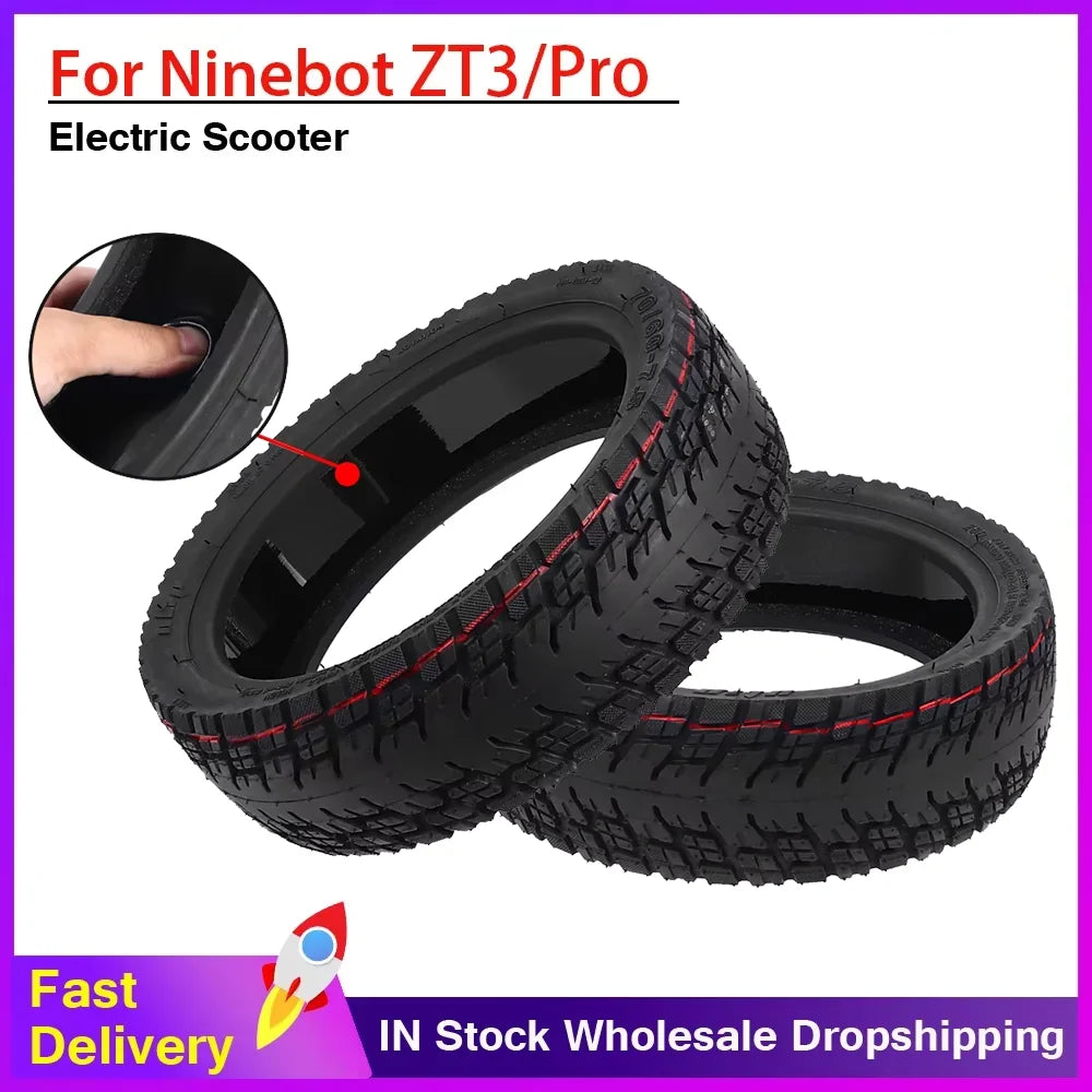 Tubeless 11 Inch 70/60-7.5 Self-healing Tire With Goo For Ninebot ZT3/ZT3 Pro Electric Scooter Off-road Vacuum Tyre