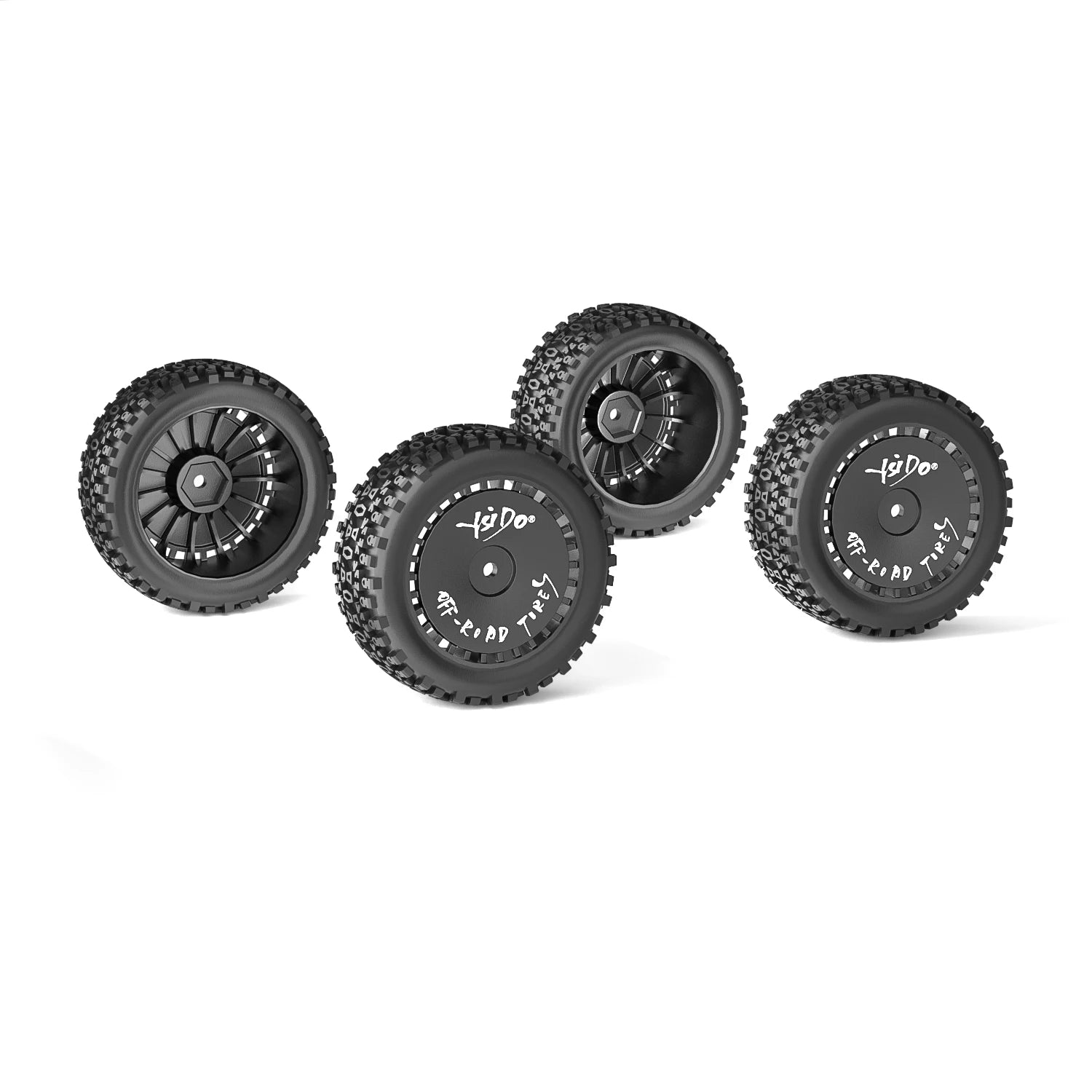 4PCS 72mm Front Rear Skidproof Rubber Wheel Tires 12mm HEX for 1/10 1/12 1/14 Wltoys ZD Racing BX-12 RC Racing Off-Road Car Tyre