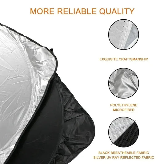 Folding Car Window Sunshade Cover Sun Shade Windshield Visor Protector Windscreen For Volkswagen Golf 7 MK7 VII GTI 2013-2018