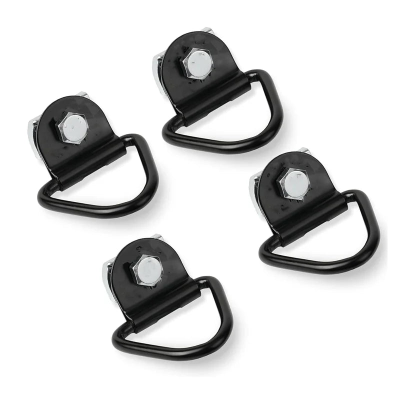 4 Set Truck Bed Rail Bolts Nuts Cargo D-Rings Tie Down Mount Kit Fits for Nissan Frontier Titan W/Utili Track Bed Rail System