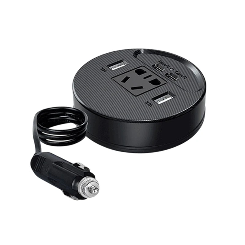 DC 12V/24V To 220V 150W Quick Charger Car Inverter USB Type C Power Inverter Adapter Converter Fast Charging Automobile Inverter
