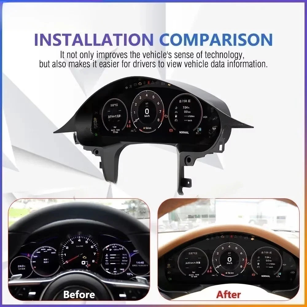 For Porsche Panamera 2010- 2017 Car LCD Car Dashboard Panel Virtual Cockpit Cluster Digital Car Multimedia Dashboard Speedometer
