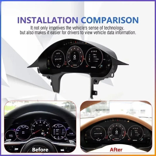 For Porsche Panamera 2010- 2017 Car LCD Car Dashboard Panel Virtual Cockpit Cluster Digital Car Multimedia Dashboard Speedometer