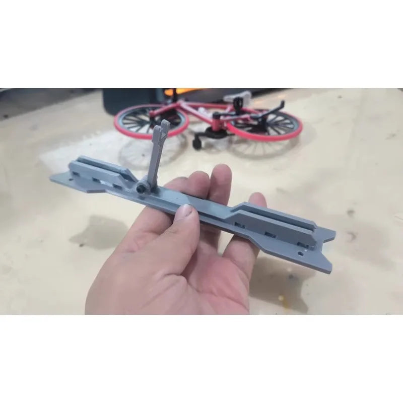 RC Crawler Universal Bike Rack Model  Frame Mounts on Crawler Truck Bed Roof Rack Upgrade Accessory Decorative Functional Part