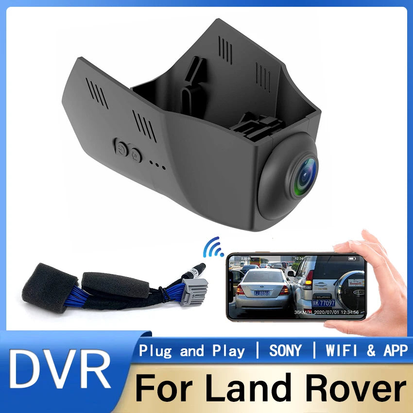 Dashcam For Land Rover Range Rover velar 2018-2021 For Jaguar E-Pace 2018-2021 Dash Cam 4K UHD Car DVR Video Recorder