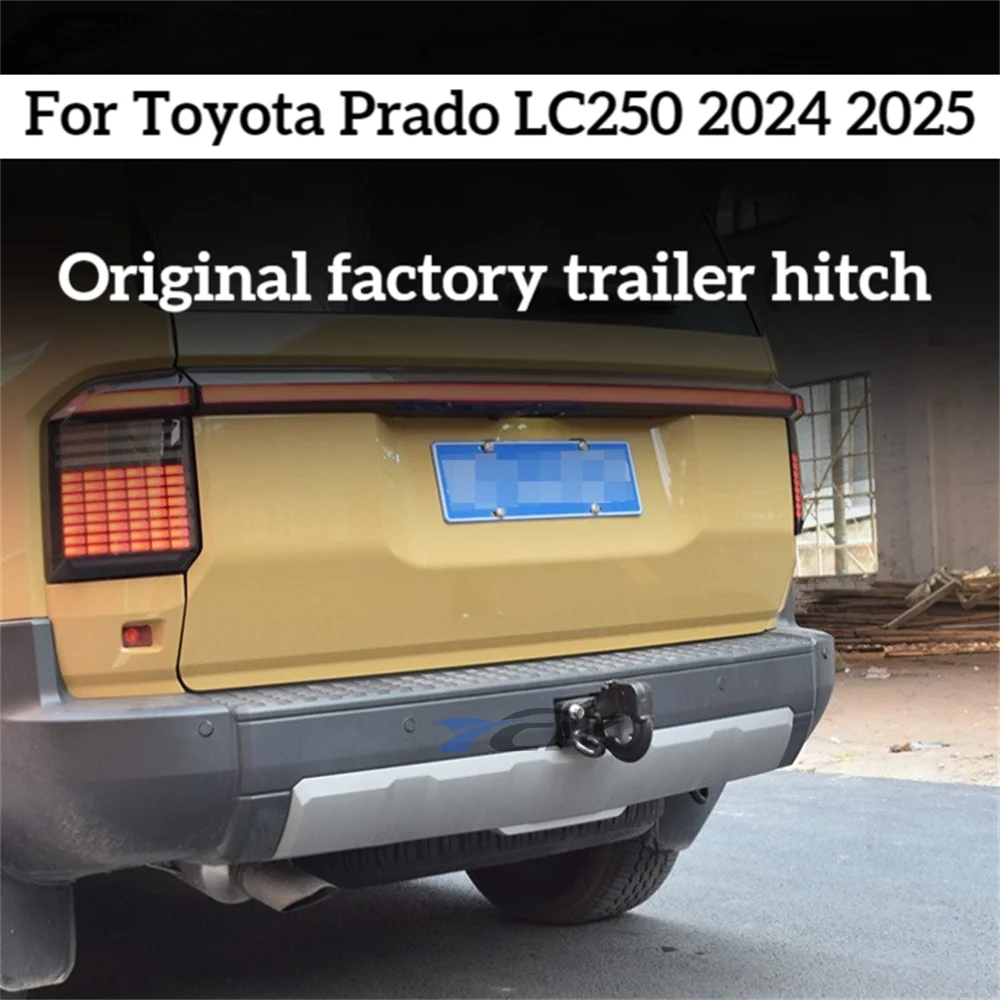 For 2024 2025 Prado LC250 Off-Road Tow Hook Upgrade Heavy-Duty Rear Bumper Anti-Collision Tow Hook Trailer Hitch Accessories