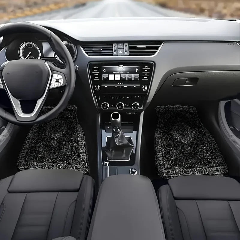 Car Floor Mats Rectangular Bandana Print Design for Rug Carpet Tapis Shawl Towel Carpet Floor Mats for Cars, Auto Interior Decor