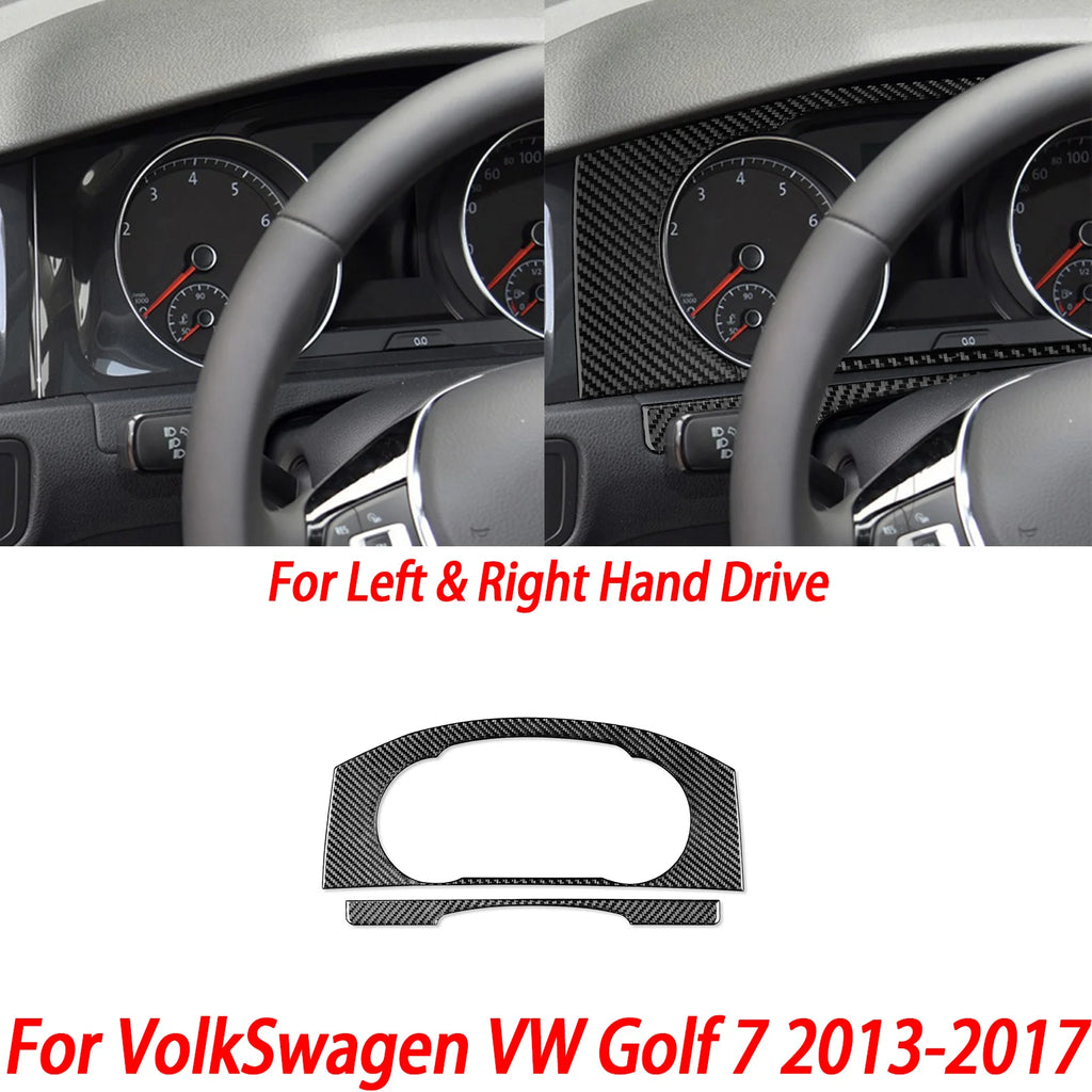 For VW Golf 7 GTI Mk7 2013-2017 Car Interior Accessories Cup Holder Frame Console AC CD Control Cover Gear Shift Panel Sticker