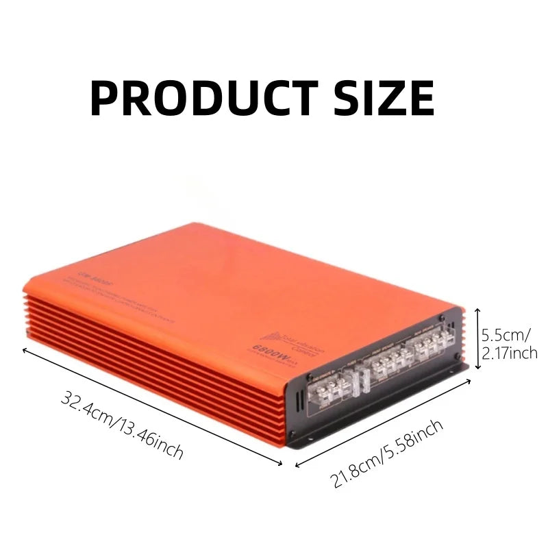 Car Audio Power Amplifier 4 Channel HiFi Stereo Audio Car Amplifier Adjustable Front and Rear Sound Field Super Bass Amplifier