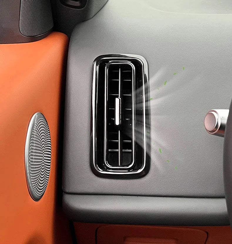 For LiXiang L6 L7 L8 L9 Car Dashboard Front AC Air Conditioning Outlet Vents Frame Cover Anti-reflective Trim Accessories