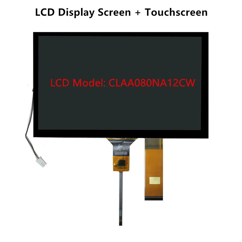 8 Inch HSD080IFW1 CLAA080NA12CW 73003000742B 40Pin LCD Display Screen Panel Digitizer Touchscreen GT911 For Car Navigation DVD
