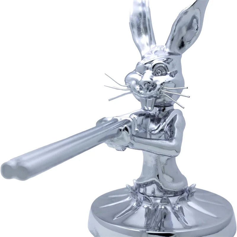Universal Shotgun Rabbit Hood Ornament - SEMITRUCK & Car Decorative Metal Accessory