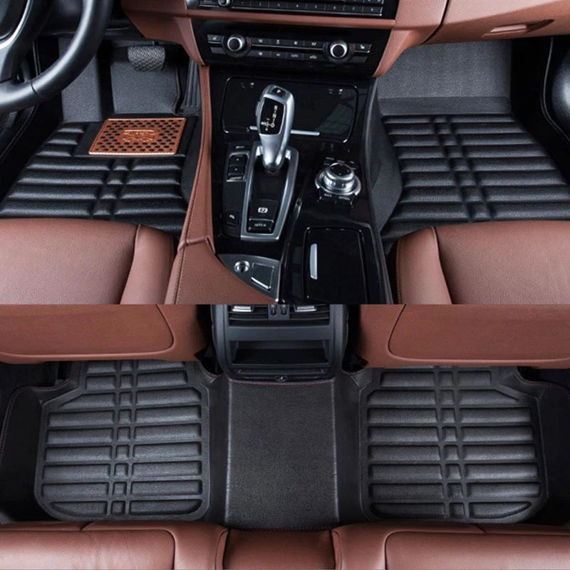 LHD Car Floor Mats for MG ZS MGZS ZS11 EV ZST 2018~2024 Auto Leather Foot Inner Liner Carpet Pads Custom Rug Car Accessories Mat