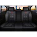 1pc Car Front Seat Cover, Rear Seat Cover All Inclusive Premium PU Leather Mat with Soft Cushion Full Package Protector Cover