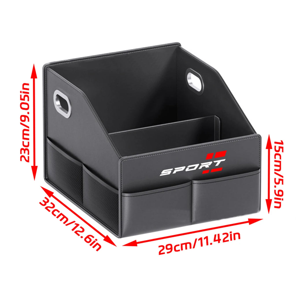 Universal Car Trunk Organizer Box Collapsible Multi Compartment Car Organizer