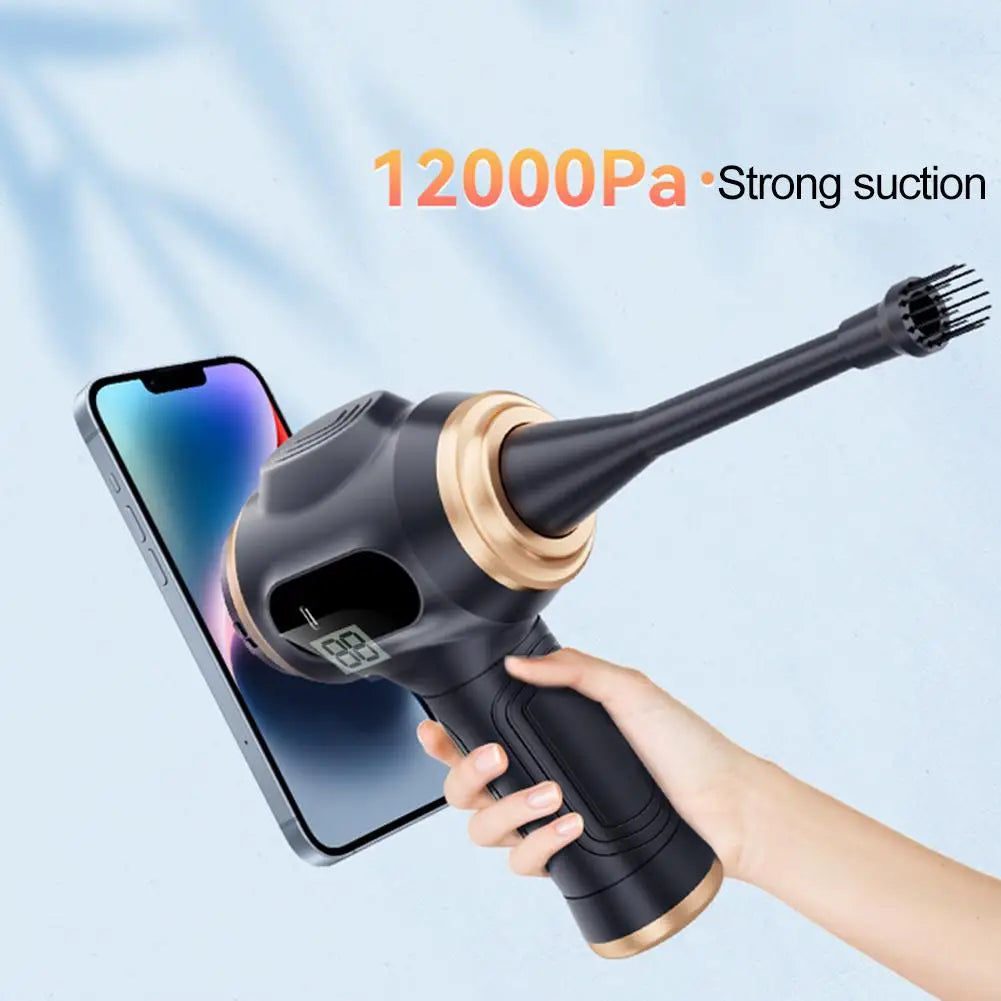 Car Vacuum Cleaner High Speed Handheld Fan Powerful 4 In1 Clean Machine Wireless Portable Vacuum Cleaner For Vehicle