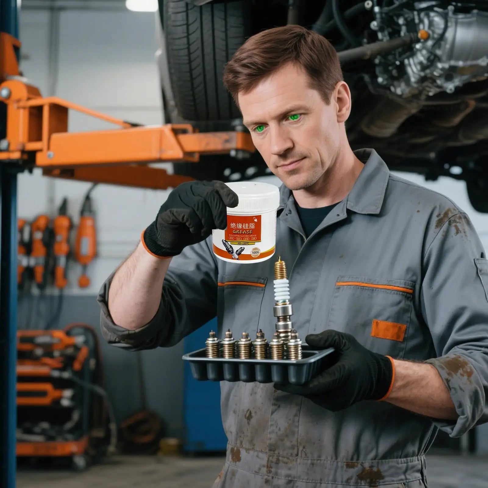 Spark Plug Insulating Silicone Grease 100g Insulating Lubricant Sealing Paste For O Rings Battery Terminal Car Bearing Brake