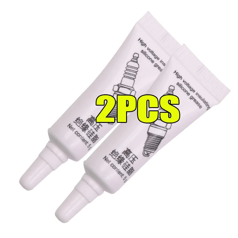 Auto Spark Plugs Resistant High and Low Temperature Corrosion Spark Plugs High-Voltage Insulating Silicone Grease Ignition Coil