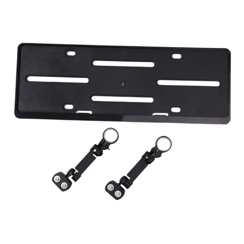 Auxiliary License Plate Holder 17.8x6.3inch Universal Accessory for Car External Rear Racks Simple Assembly