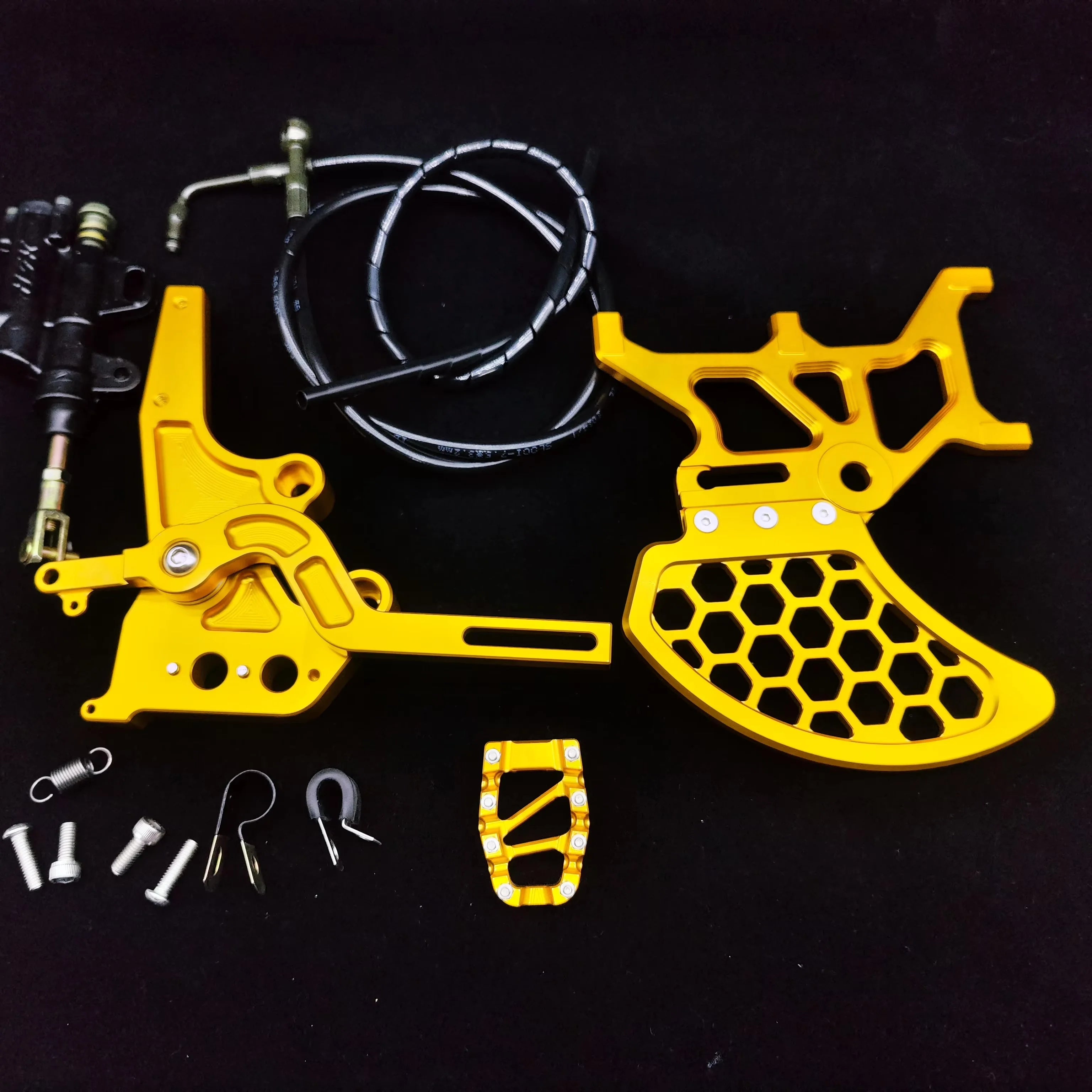 Footbrake Light bee S/X SEGWAY X160 X260 / 79bike Electric Dirt bike foot brake kit Modified Footbrake Dual Caliper Bracket Kit