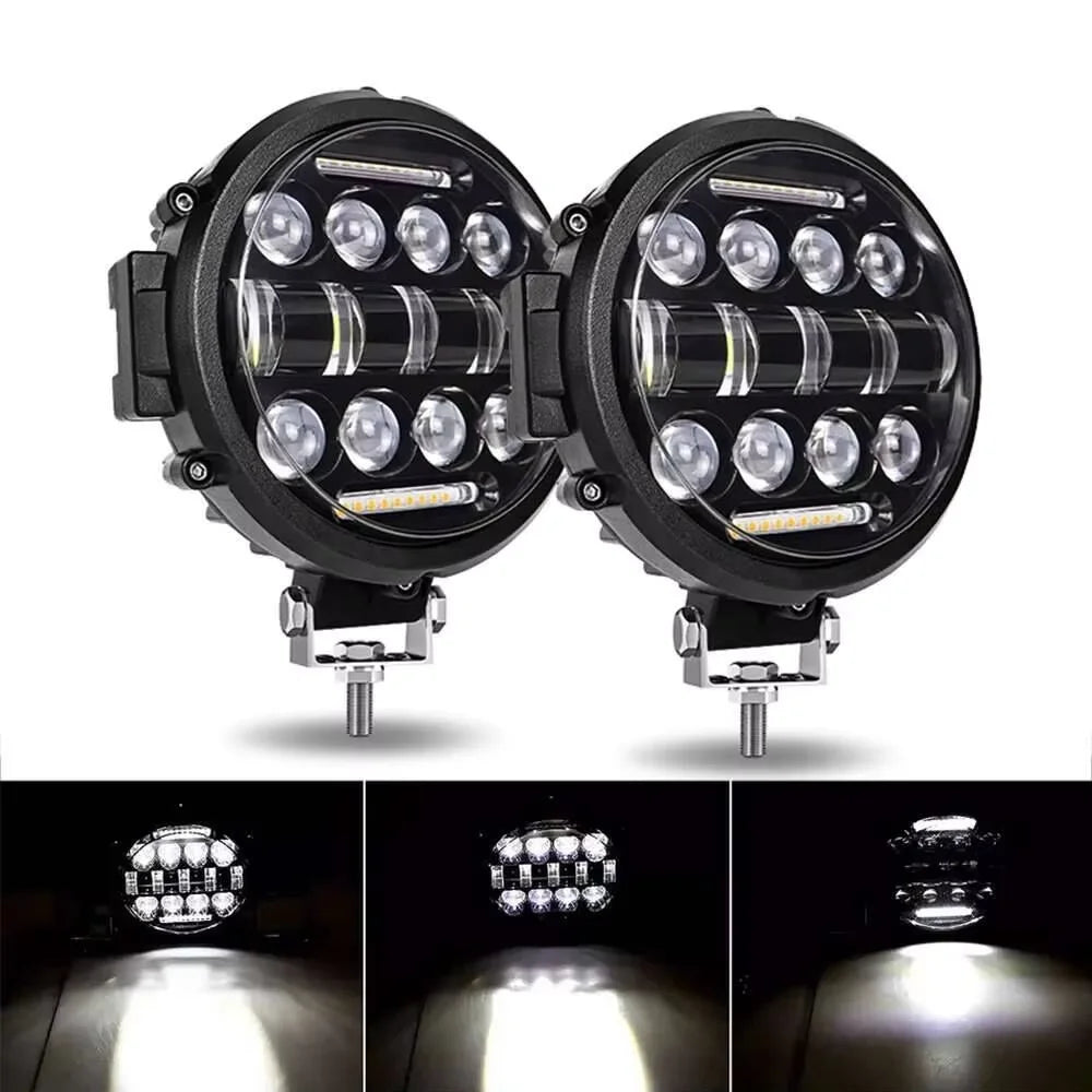 7 Inch Car LED Work Light Bar Driving Lamp For Jeep Offroad Boat Tractor Truck 4X4 SUV UTV ATV Spotlight Led Fog Light Headlight