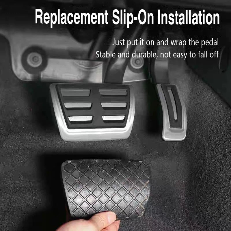 For Porsche Cayenne 3rd E3 9YA 9YB 2019~2024 Car Accessories Car Foot Fuel Accelerator Brake Pedals Cover Car Rest Pedal Cover