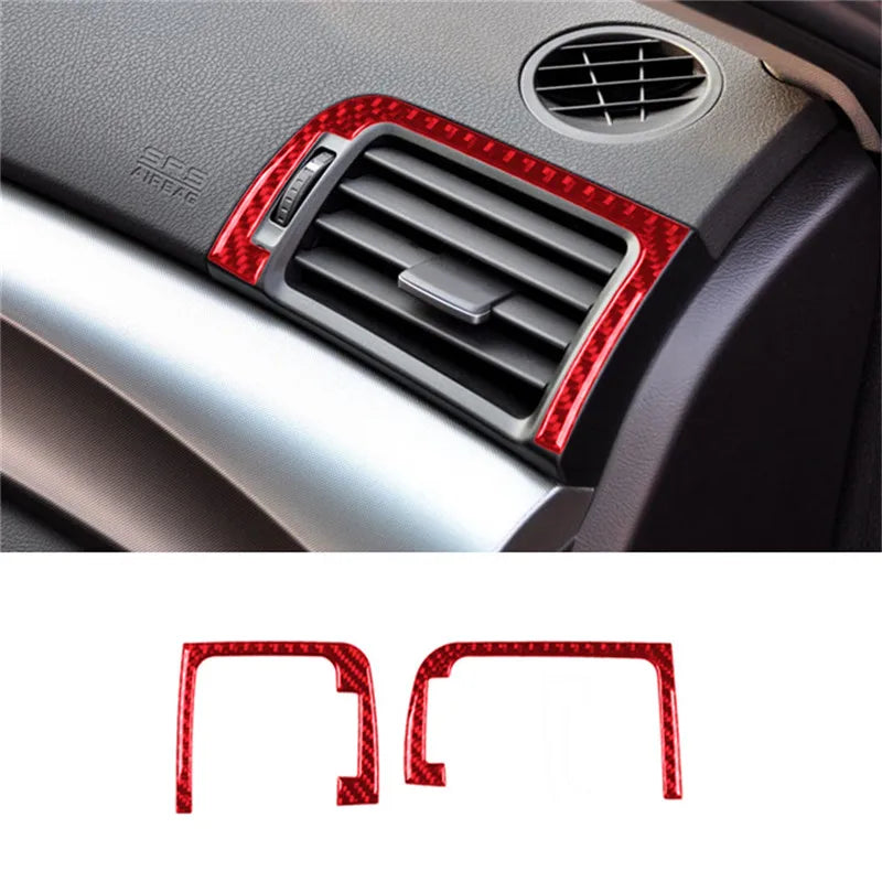 New Car Interior Decoration Carbon Fiber Red Sticker For ACURA TL 2009 2010 2011 2012 2013 2014 Auto Accessories