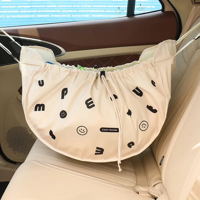 Car Backseat Organizer Portable Hammock Storage Bag Seat Back Front Trunk Organizer Reusable Shopping Bags With Large Capacity