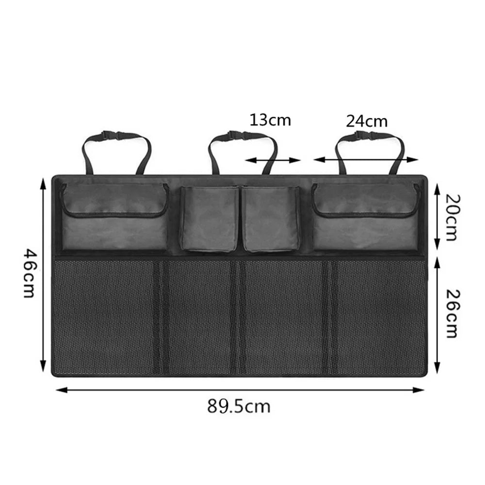 Auto Storage Organizer Car Trunk Bag Universal Large Capacity Backseat Storage Bag Trunk Cargo Mesh Holder Pocket car organizer