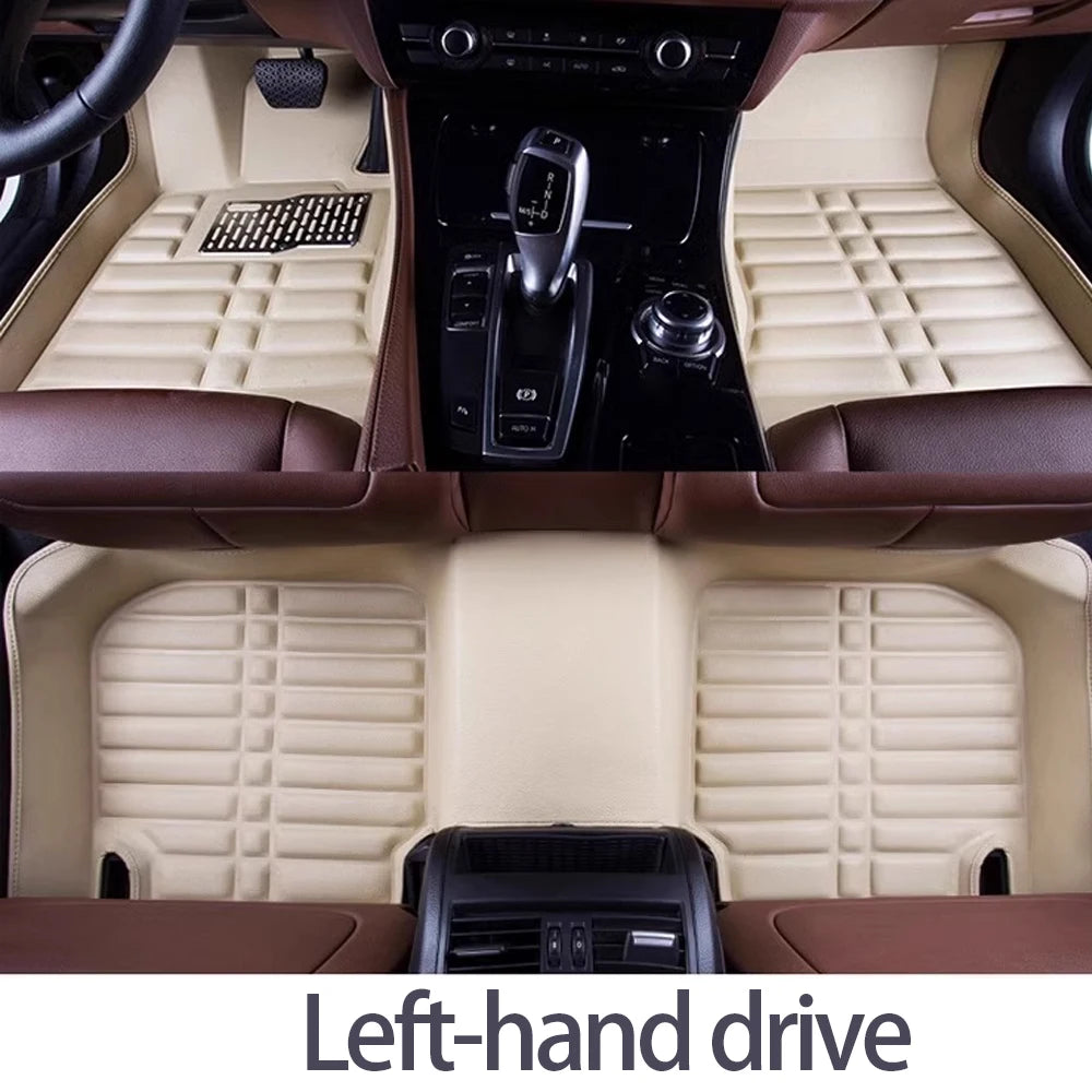 Car Leather Floor Mat for Mazda 3 Axela BP 2019~2023 2020 2021 Foot Interior Liner Waterproof Tray Carpet Pad Custom Accessories
