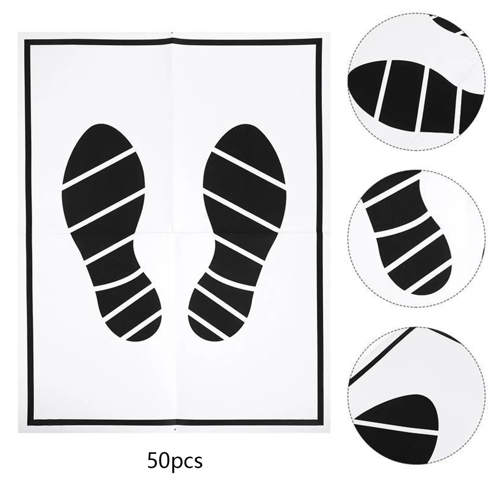 50 Pieces Disposable Paper Car Detailing Folding Floor Mats Waterproof Vehicle Foot Mat for Hotel Suvs Kitchen Home Trucks