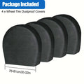 Truck SUV Tire Protective Cover 4-Piece Set, Waterproof Durable Design, Fits Trailers Campers & Other Vehicle Accessories