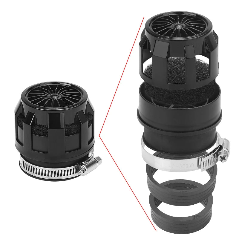 Motorcycle Air Filter Intake 35mm 42mm 48mm Air Filter Clearner for Off-road ATV Quad Dirt Pit Bike UTV UAZ Motorbike Scooter