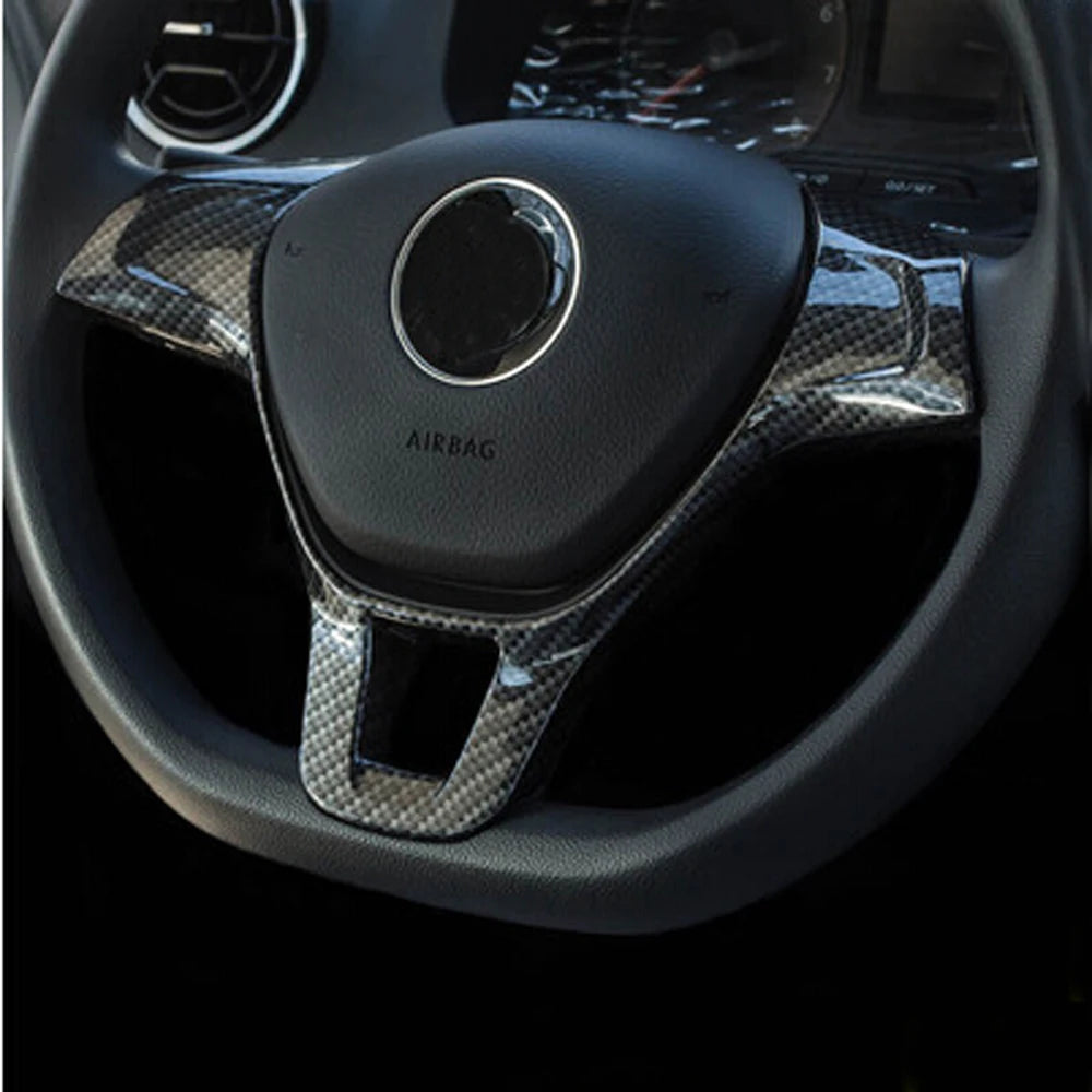 Car accessories Steering Wheel Trim For Volkswagen T-ROC C-TREK T-Cross TAYRON Phideon Teramont Atlas Arteon Fox MULTIVAN Sharan