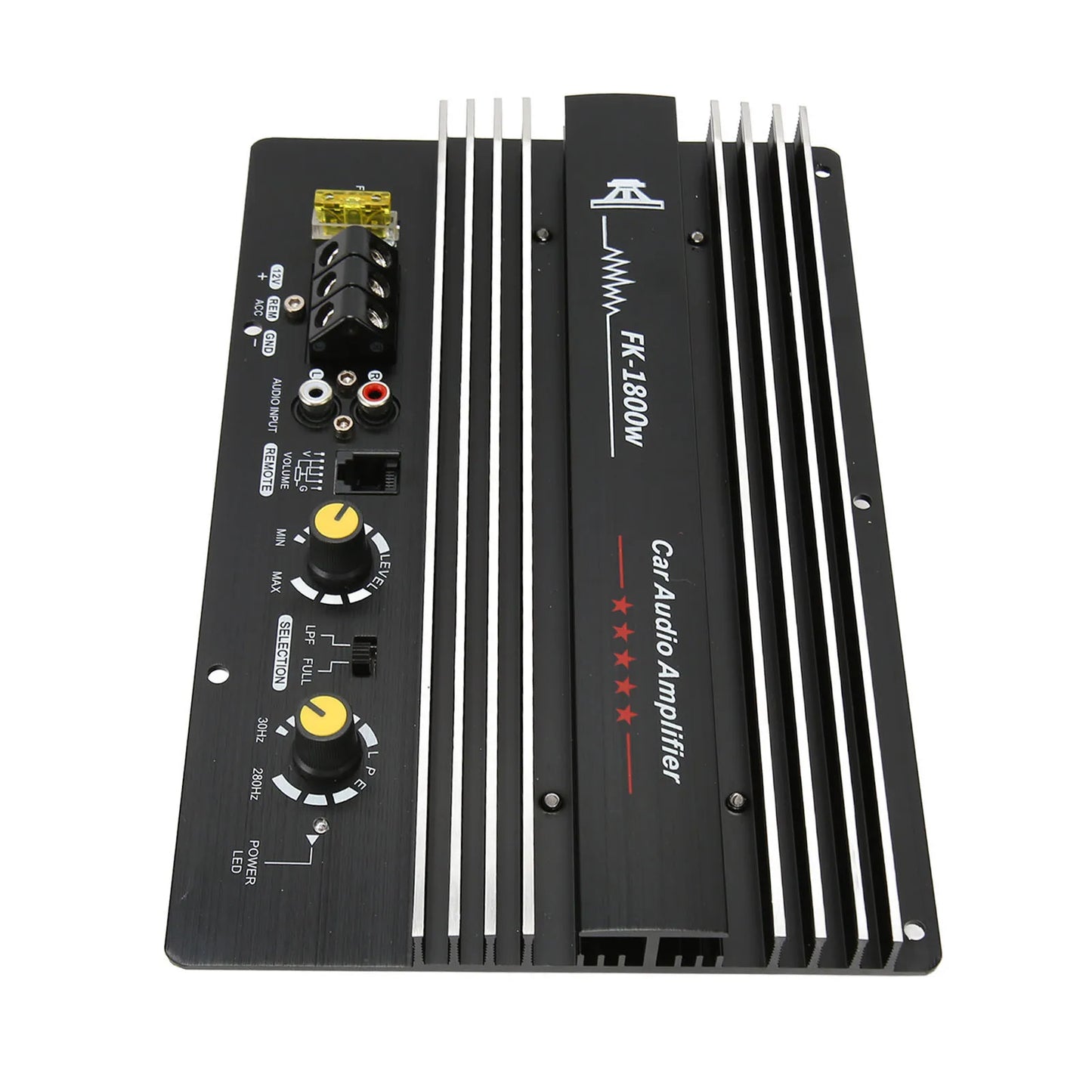 Automotive Amplifier Car Audio Amplifier Automotive Amplifier 12V 1800W Car Stereo Audio High Power Amplifier Sub Woofer for Car