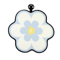 Fashion Blue Flower Car Seat Cover Summer Breathable Cool Seat Mat Cushion Pillow Car Interior Women Four Seasons Universal Pad