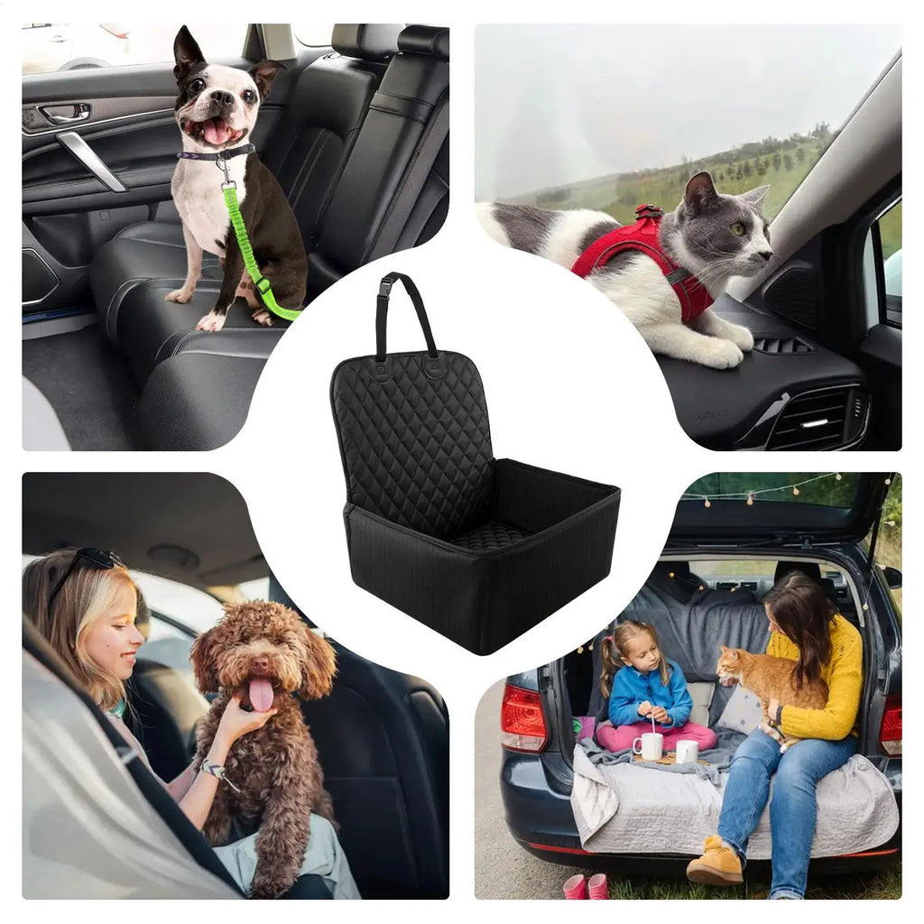 Pet Safety Car Seat Cushion Car Front And Rear Pet Carrier Mat Car Travel Dog Bed for Bed Barrier Backseat Truck