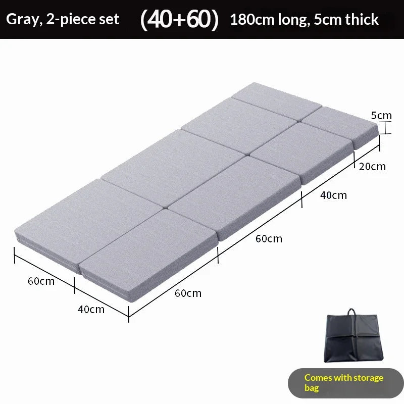 Folding Car Travel Bed Back Seat Bed SUV Portable Kids Adults Velour Durable Pump Road Trip Camping Sleep in Car Bed Mattress