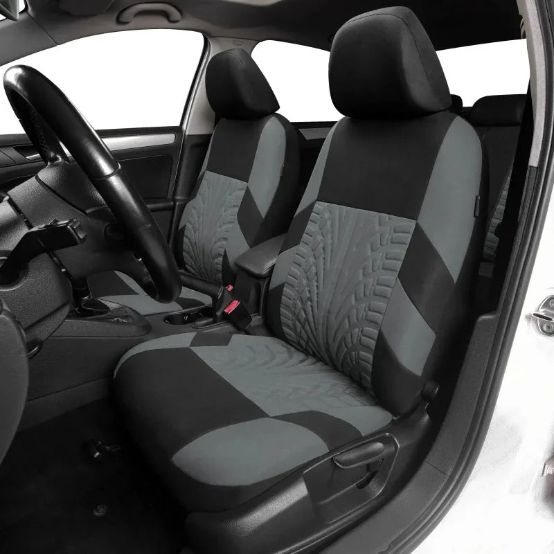 Car Seat Covers Full Set Front Split Rear Bench For Car Universal Cloth SUV Sedan Van Automotive Interior Covers Car Seat Cover