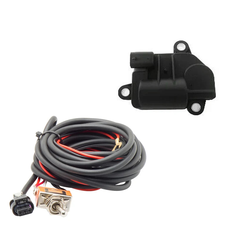 Válvula de control de escape eléctrica Unidad de válvula eléctrica con interruptor 2&2.36&2.5&3.0 pulgadas Excelente sellado Válvula de control de escape