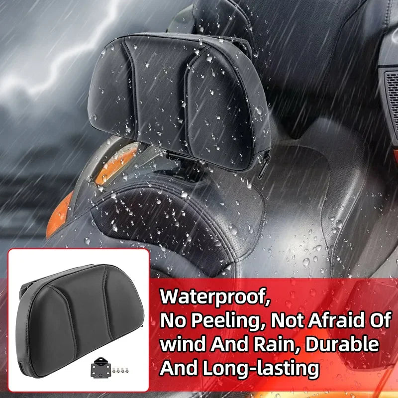 Motorcycle Accessories For Harley Chopper Touring For Honda For Suzuki Driver Backrest Mount Kit With Storage Pouch