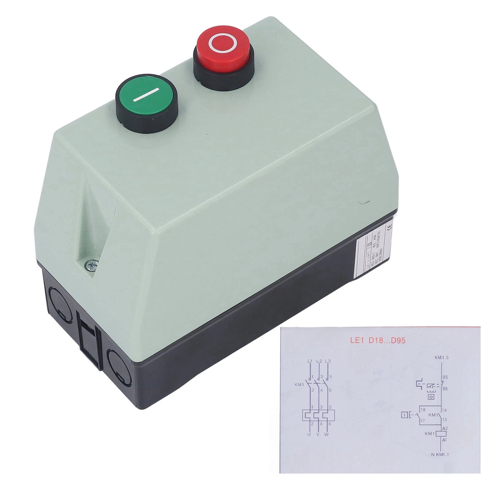 Electric Motor Starter Magnetic Starter Water Proof Flame Retardant Magnetic  Box Single Phase 220V 230V 9‑13A