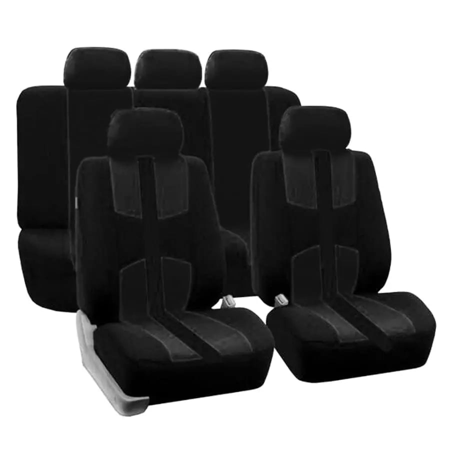 9 PCS Universal Black Auto Seat Cover Protector Cushion for Four Seasons Car Truck Suv Interior Accessories Styling