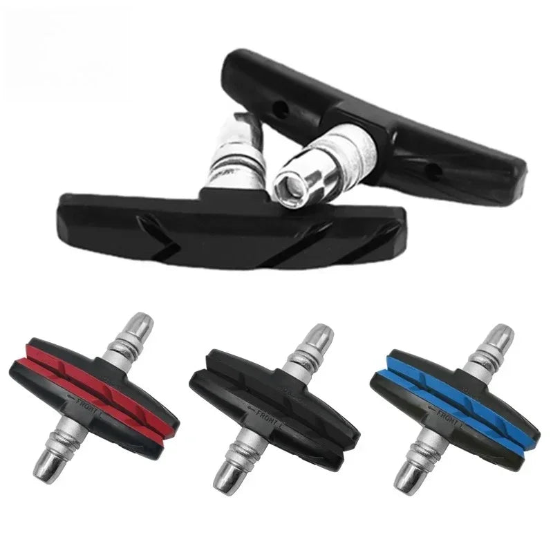 1/2 Pairs Durable Bicycle Silent Brake Pads V Brake Holder Rubber Blocks for Long-Lasting Performance Cycling Accessories