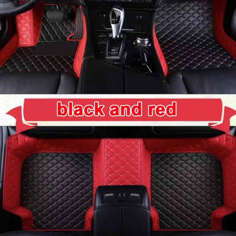 Custom Automotive Car Floor Mats For Mercedes W124 1985 1986 1987 1988 1989 Auto Luxury Leather Men Women Car Mats Full Coverage