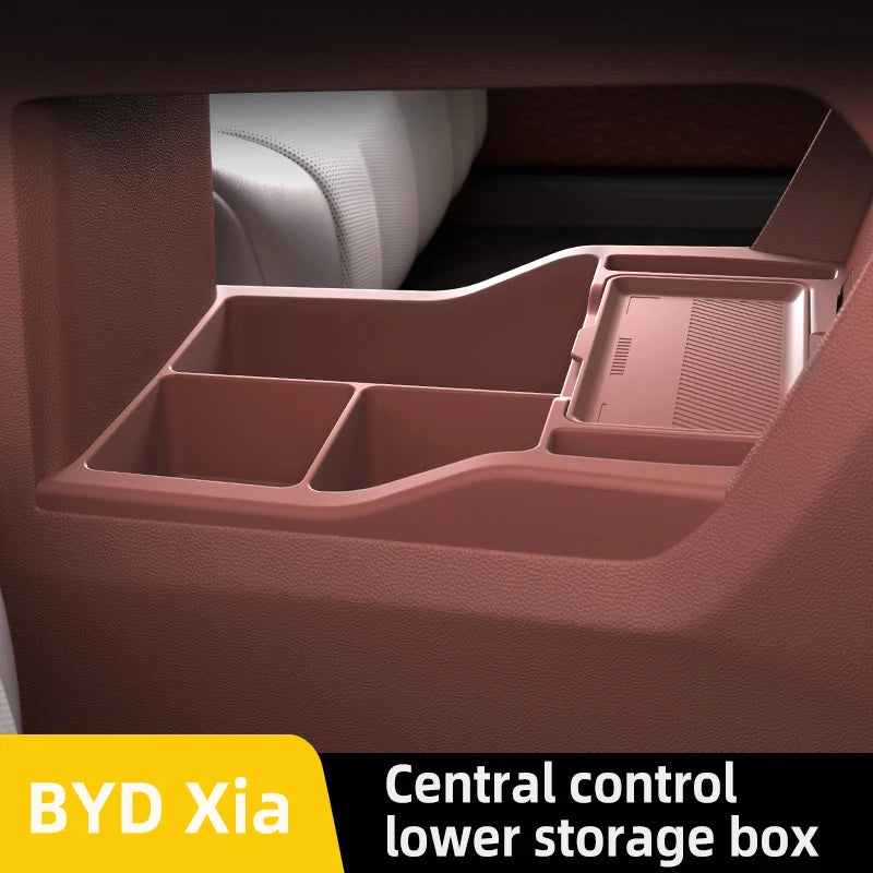 Suitable for 25 Byd Summer Models, This Center Console Storage Box Lower Compartment Organizer Is A Car Interior Accessory