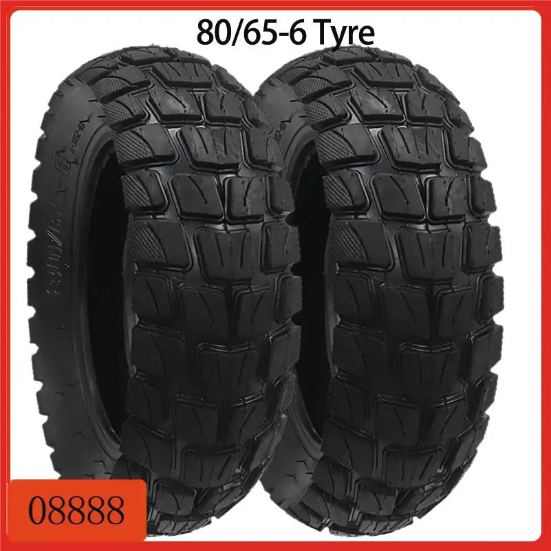 High quality 80/65-6 10 inch thick off-road tires for electric scooter upgrade and replacement parts